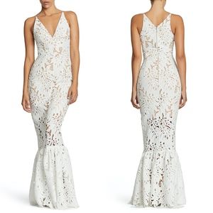 Dress the Population Brooke Crochet Palm Gown